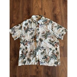 Batik Bay Hawaiian Shirt Men's XXL Rayon Pineapples Palm Trees